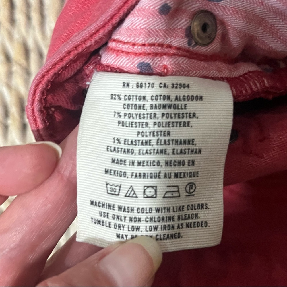 Anthropologie pilcro and the letterpress no 31 pants Waist 34” Red Ankle - Picture 8 of 8